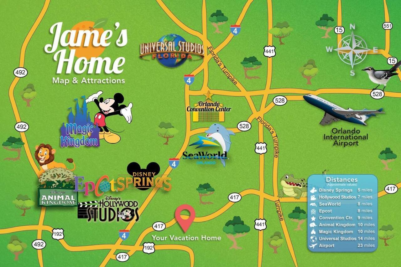 H - New 2 Bedroom Condo - 5 Miles To Disney - Free Water Park 基西米 外观 照片