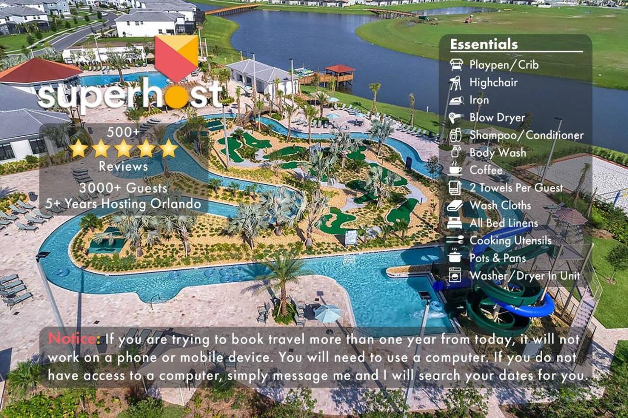 H - New 2 Bedroom Condo - 5 Miles To Disney - Free Water Park 基西米 外观 照片